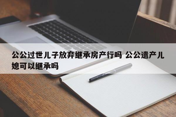 公公过世儿子放弃继承房产行吗 公公遗产儿媳可以继承吗