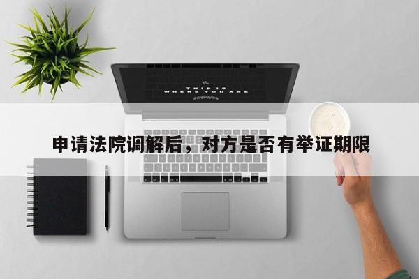 申请法院调解后，对方是否有举证期限