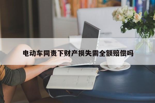 电动车同责下财产损失需全额赔偿吗