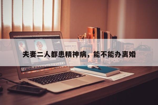 夫妻二人都患精神病，能不能办离婚